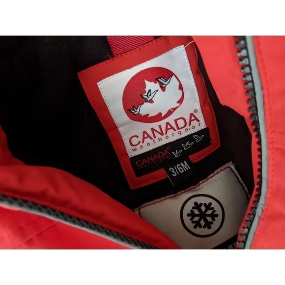 🆕 Canada Weathergear Red and Black Hooded Snowsuit - Picture 6 of 7